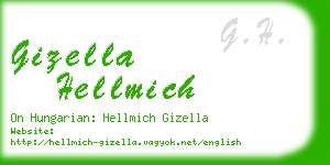 gizella hellmich business card